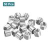 sourcing map 50Pcs Helical Threaded Inserts, M12-1.75x1.5D 304 Stainless Steel Threaded Socket, Thread Repair Insert for Plastic Wood Thread Repair