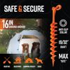 GROUNDGRABBA Soft Ground and Sand Screw in Tent Stakes 4 Pack