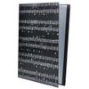 Music File Folder A4 Size Sheet Music Folder Paper Documents Music Themed 40 Pockets Storage Folder (File Folder -Black)