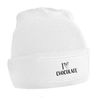 Flox Creative White Beanie I Heart Chocolate
