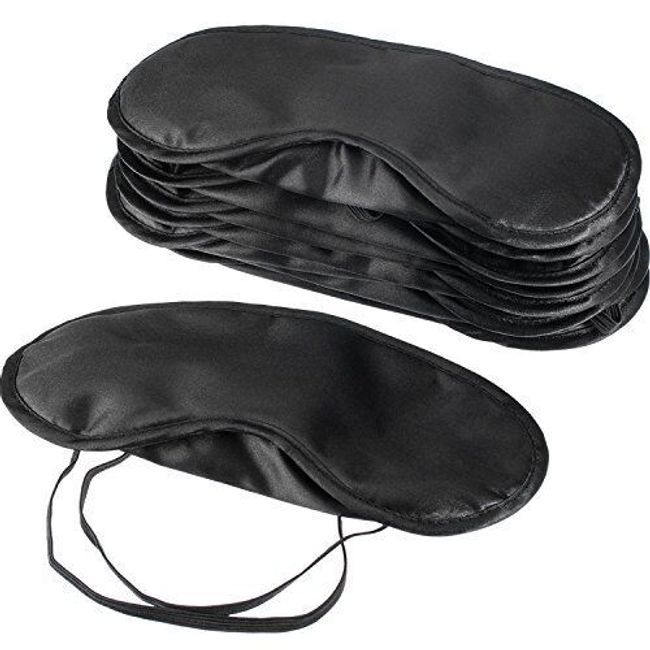 Blindfold Eye Mask Shade Cover for Sleeping with Nose Pad, 10 Pack