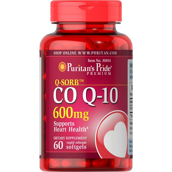 Puritan's Pride Q-SORB CO Q-10 600 mg - 60 Rapid Release Softgels