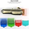 10pcs Clipper Guards for Wahl, Professional Hair Clipper Guide Combs Replacement Guards Attachment Compatible with Wahl Clippers (Assorted Color)