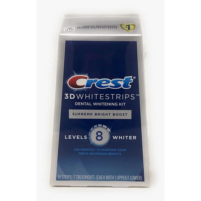 Crest 3D Whitestrips Supreme Bright at-home Teeth Whitening Kit, 21  Treatments