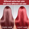 temporary hair color wax red