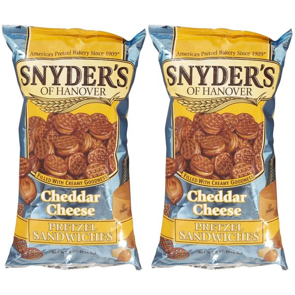 Snyder's of Hanover Pretzel Sandwiches - Cheddar Cheese - 8 oz - 2 Pack