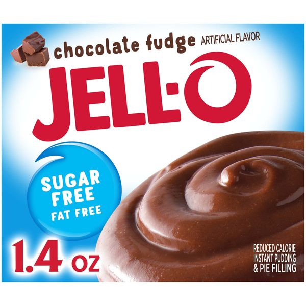 Jello Sugar Free Chocolate Fudge Pudding Mix 1.4oz Box