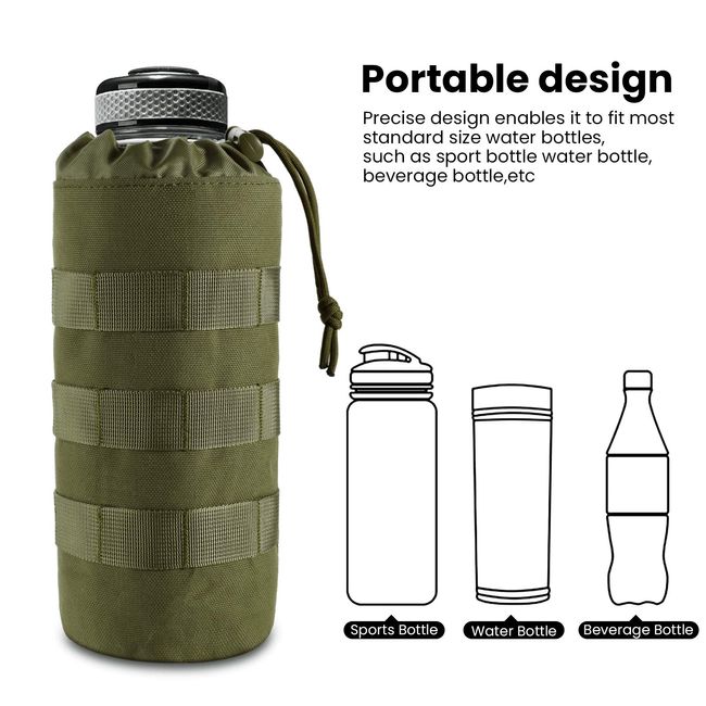 Tactical Water Bottle Holder Hydration Carrier Bag Molle water Bottle  Carrier Pouch for Hiking