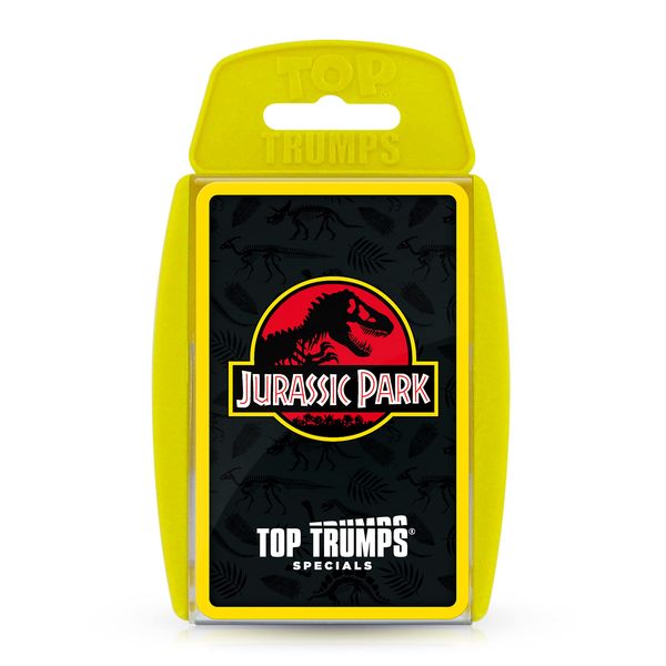 Top Trumps Jurassic Park Specials Card Game, journey through Isla Nublar and play with Dr Malcolm, Donald Gennaro, Eric Kirby and Alan Grant, educational gift and toy for boys and girls Aged 6 plus