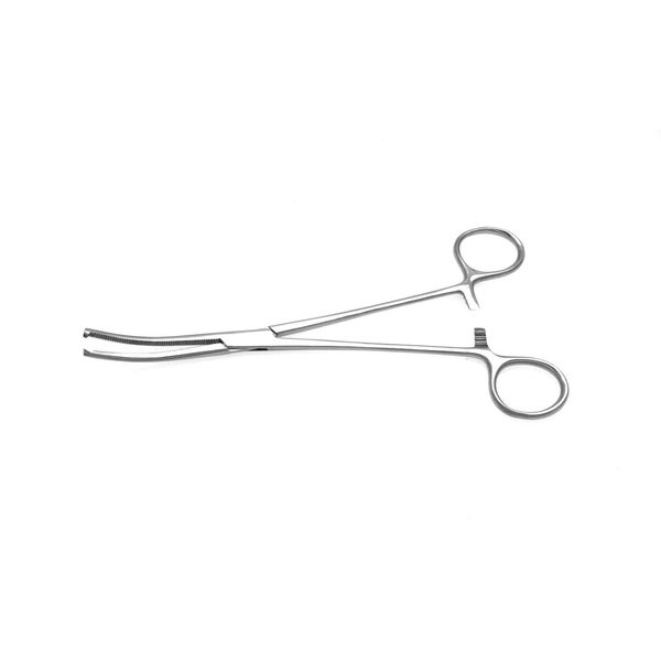 Kocher Hemostat Forceps 7" Curved Jaws with Horizontal Serrations & Teeth 1x2 - SurgicalExcel