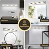 4 Lights Bathroom Vanity Light Fixtures Brushed Nickel LED Dimmable Vanity Light