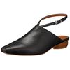 Lily Brown LWGS221329 Women's Square Toe Mule, Black