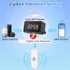Bordhap Zigbee Smart Vibration Sensor Detection Tuya Smart Life APP Notification Real-Time Motion Vibration Alarm Smart Home