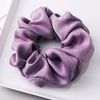 WHITE FANG ZA015 Women's Scrunchie Hair Elastic Colorful Casual Stylish Cute Hair Accessory (02: Black)