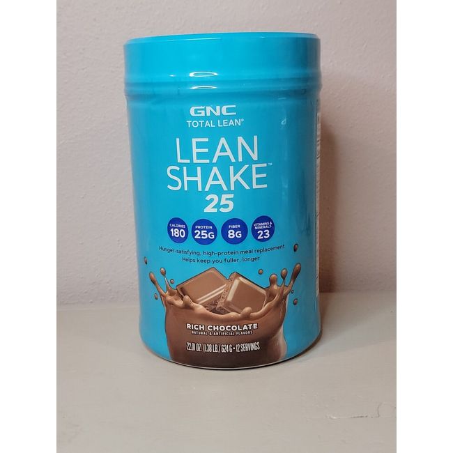 Gnc Total Lean Lean Shake 25, Rich Chocolate - 22.08 oz