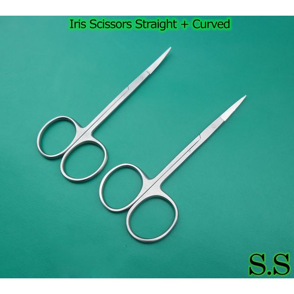  8 ASSORTED IRIS SEWING CRAFT SCISSORS 3.5" STR CVD