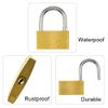 duisoad 4 Pcs Solid Brass Padlock Padlocks Brass Padlock Keyed Heavy Duty Small Padlock for Garages, Lockers, Suitcases, 40mm