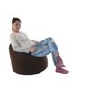 BeanLazy LARGE SIZE Cotton Drill Bean Bag With Beans In Chocolate
