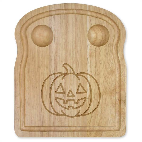 'Jack 'o' Lantern' Wooden Breakfast Board (WB00087358)