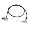 HangTon Tentacle Sync Timecode Cable Right Angle 3.5mm TRS to BNC Bi-directional for Canon Sony Camera