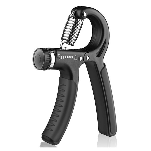 Duomspiace Grip Strength Trainer Hand Grip Strengthener Forearm Exerciser and Hand Workout Tool. Non-Slip Gripper with Adjustable Resistance from 11 to 132lbs. Hand Strengthening Device for Musicians,