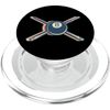 Billiard Pool Cue Player Team Retro Line Art PopSockets PopGrip for MagSafe