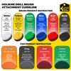 4Pack Drill Brush Power Scrubber Cleaning Brush Extended Long Attachment Set