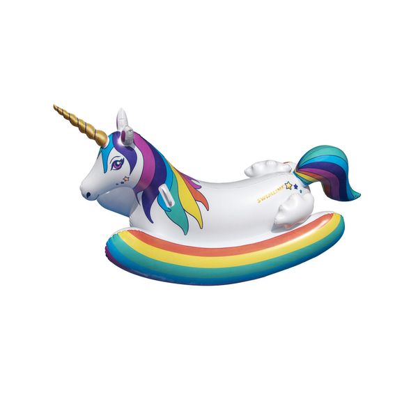 Swimline Unicorn Rocker, Rainbow