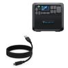 BoxWave Cable Compatible with BLUETTI AC200MAX - DirectSync - USB 3.0 A to USB 3.1 Type C, USB C Charge and Sync Cable - 6ft - Black