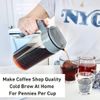 Patented Deluxe Cold Brew Coffee Maker, 1 Qt, Black