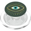 Yellow Evil Eye Forrest Green PopSockets PopGrip for MagSafe