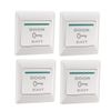 sourcing map Push to Exit Button Release NO/NC/COM Switch Panel Door Access Control System 86mmx86mm 36V 3A White 4Pcs