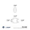 Five Oceans FO1433 Marine Terminal Circuit Breaker with Reset Button, 20 Amp