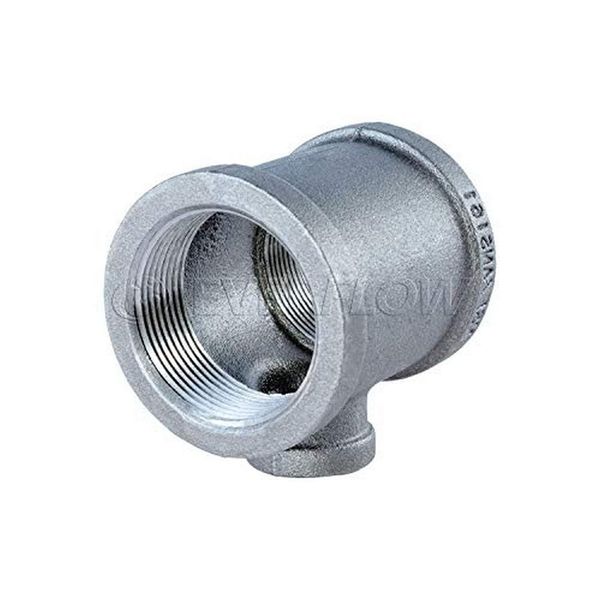 Everflow Supplies GMRT1201 1-1/2 X 1/2" Galvanized Malleable Reducing Tee With Female Threaded Fitting
