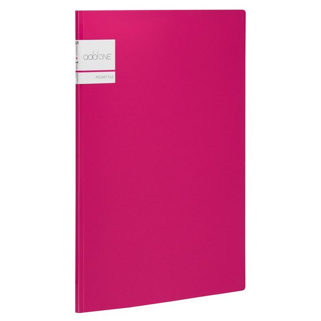 Sekisei AD-2645-21 A4 Pocket File, 5 Pockets, Pink