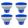 Pool/Spa Chlorine Tablet Dispenser Floater for  1" or 3" Tablets (4 Pack)