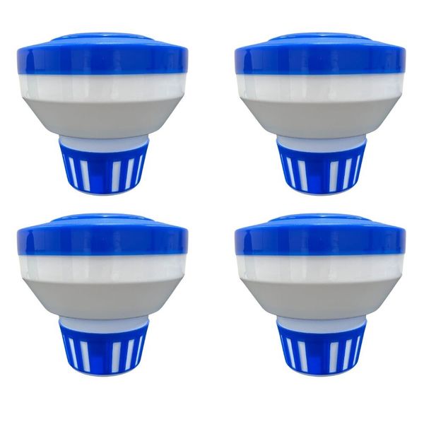 Pool/Spa Chlorine Tablet Dispenser Floater for  1" or 3" Tablets (4 Pack)