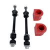 Front Suspension Stabilizer Sway Bar Bushing Link Kit For 06-12 Ram Dodge 4WD