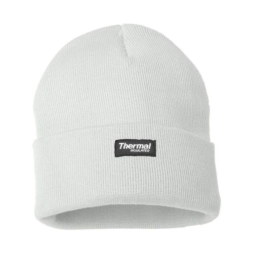 McGuire Gear Thermal Insulated Watch Cap Beanie, 40 Gram Insulation, Water Resistant, Warm Lightweight Winter Hat (White)