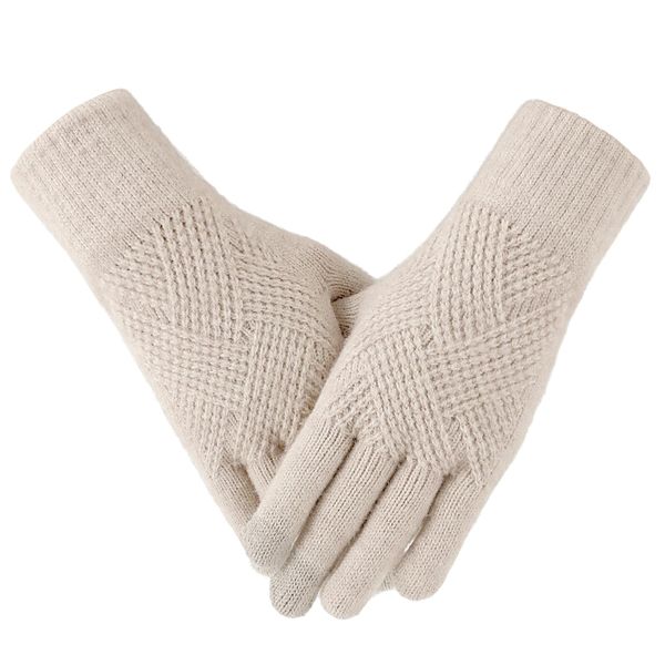 TOBEHIGHER Winter Gloves - Gloves for Women Cold Weather, Touch Screen Winter Gloves Women Warm Alpaca Fleece Knit Gloves