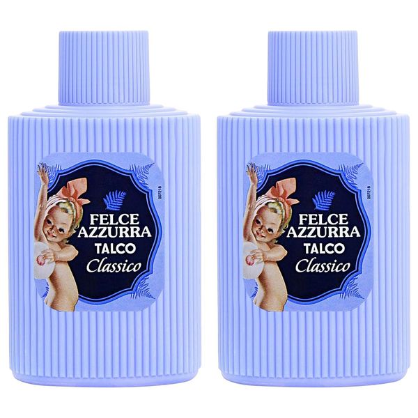 Paglieri:"Felce Azzurra" Talcum Powder, Classic Scent - 5.29 Ounce (150g) Bottles (Pack of 2) [ Italian Import ]