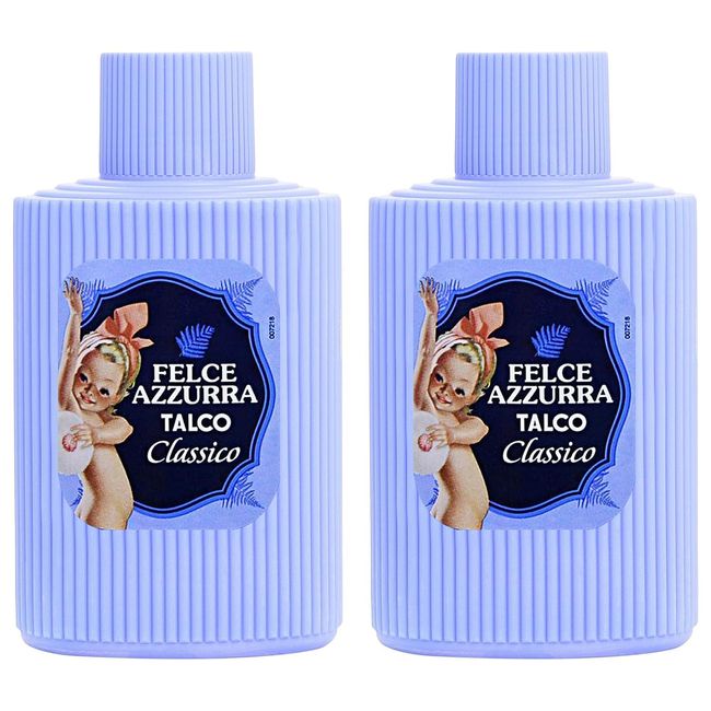 Paglieri:"Felce Azzurra" Talcum Powder, Classic Scent - 5.29 Ounce (150g) Bottles (Pack of 2) [ Italian Import ]