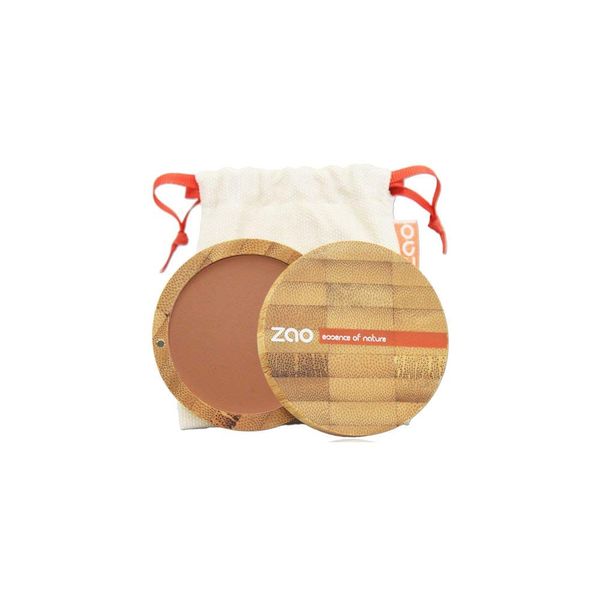 Zao Organic Makeup Compact Blush Brick Red 324 0.32 Oz.