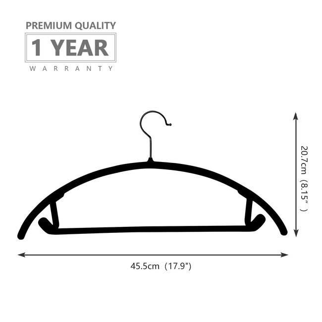 MIZGI Premium Velvet Hangers (50 Pack) Heavyduty - Non Slip Felt