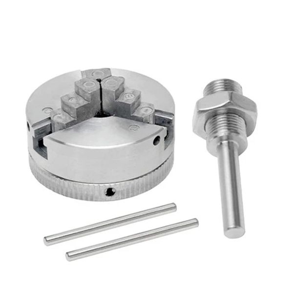 lathe chuck metal 3 claw chuck manual lathe chuck clamp self centering chuck mini drill chuck lathe parts scroll chuck clamp accessories