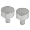 Diplomat ADP Series Oven Cooker Hob Control Switch Knobs (Silver, Pack of 2)