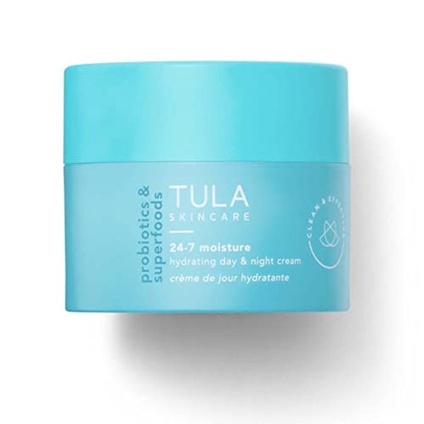 TULA Skin Care 24-7 Moisture Hydrating Day and Night Cream | Moisturizer for Face, Ageless is the New Anti-Aging, Face Cream, Contains Watermelon Fruit and Blueberry Extract | 1.5 oz.