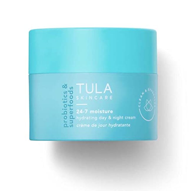 TULA Skin Care 24-7 Moisture Hydrating Day and Night Cream | Moisturizer for Face, Ageless is the New Anti-Aging, Face Cream, Contains Watermelon Fruit and Blueberry Extract | 1.5 oz.