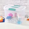 Sterilite Large Nesting ShowOffs Clear File Box w/ Handle and Latches, (12 Pack)