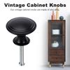TsunNee 24PCS Vintage Cabinet Knobs, Chic Drawer Knobs, Antique Style Kitchen Cupboard Handles, 30mm Round Furniture Door Knobs, Black